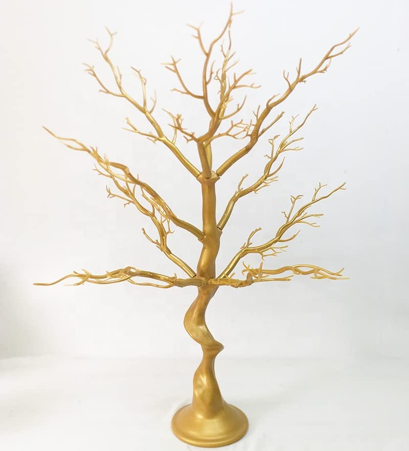 Photo 1 of Gold Manzanita Tree 30 ” Tall Artificial Tree Branches Ornament Display Tree for for Wedding Banquet Party Event Tabletop Centerpiece Decoration  NEW