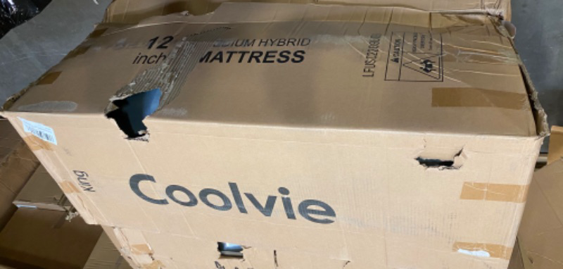 Photo 4 of Coolvie 12 Inch King Size Mattress, Hybrid King Mattress in a Box, 3 Layer Premium Foam with Pocket Springs for Motion Isolation and Pressure Relieving, Medium Firm Feel, NEW