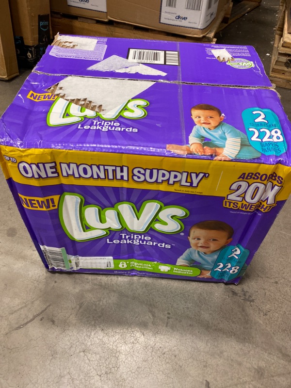 Photo 1 of Luvs Ultra Leakguards Diapers, Size 2 - 228 count NEW
