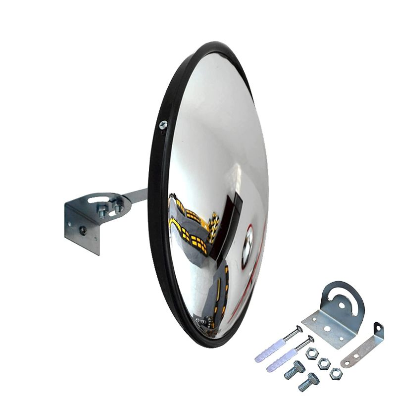 Photo 1 of LH-GUARD Convex Corner Mirror - 12" Security Mirrors for Business, Garage, Warehouse, Blind Spot, Office and Traffic Security, Safety Mirrors for Corners Indoor Outdoor with Clear View NEW