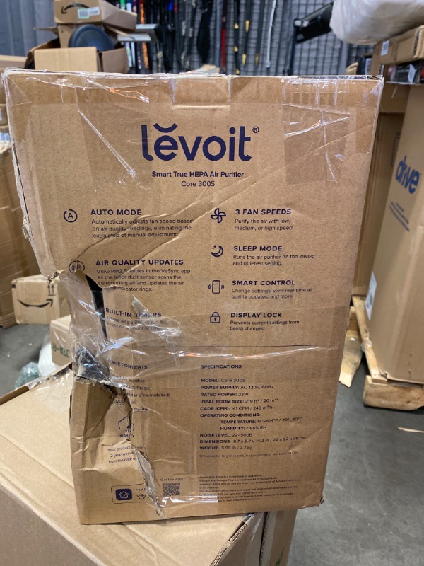 Photo 3 of Levoit Air Purifiers for Home Bedroom, H13 True HEPA Filter for Large Room, DUST, Allergies, Pets, Smoke, Smart Wifi, Alexa and Google Enabled, Air NEW 