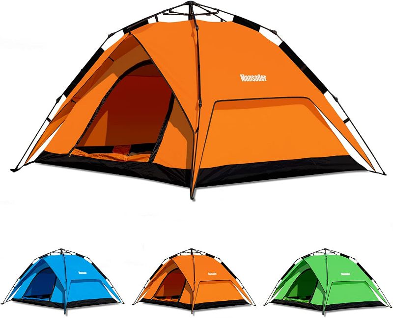 Photo 1 of Mansader Pop Up Camping Tent Automatic Tents for Camping Instant Tent Waterproof Windproof for Camping Hiking Mountaineering
