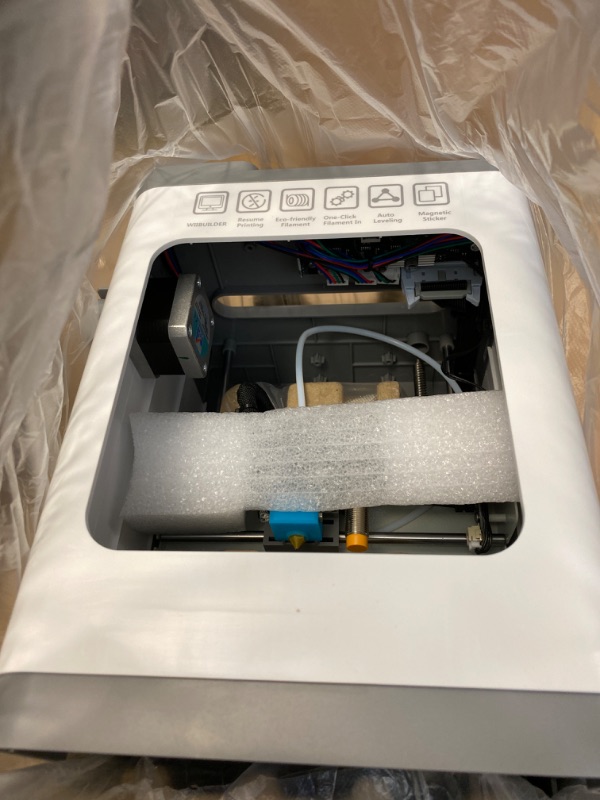 Photo 1 of WEEFUN Mini 3D Printer, FDM 3D Printer with Resume Printing Function Quick Guide Fully Assembled Fully Open Source, Auto Leveling, Removable Flexible Magnetic Build Plate, Build Volume 100x120x100mm Tina2 NEW 