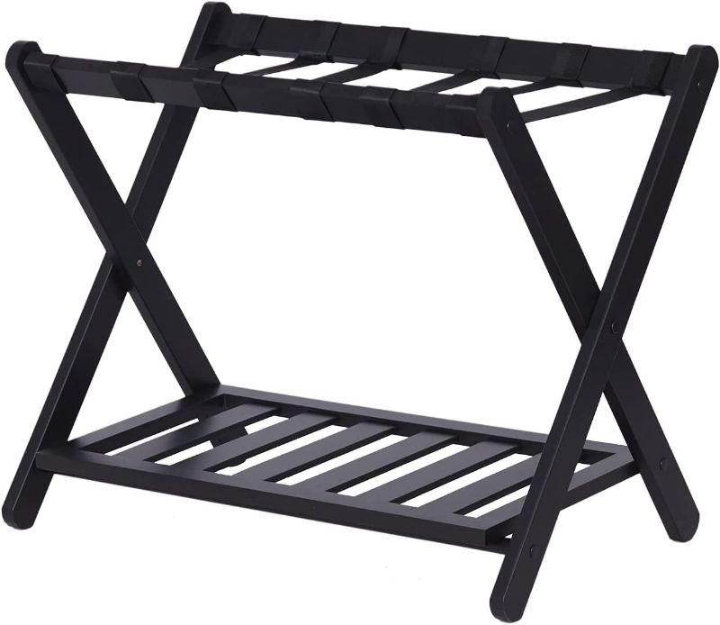 Photo 1 of HHDACSON Luggage Rack with Shelf Folding Luggage Rack for Guest Room Bedroom Hotel NEW 