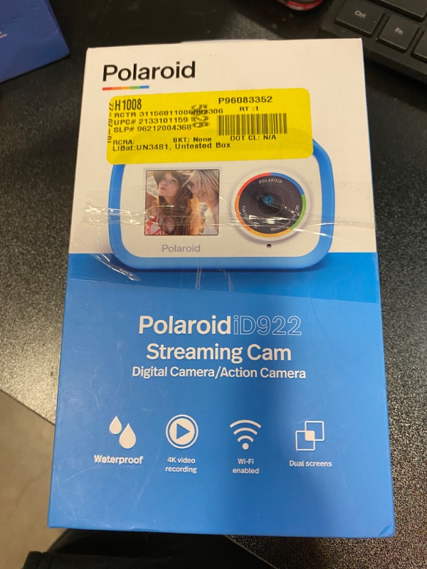 Photo 3 of Polaroid Dual Screen WiFi Action Camera 4K 18mp, Waterproof Sports Polaroid Camera with Built in Rechargeable Battery and Mounting Accessories for Vlogging, Sports, Traveling, Home Videos Blue (Dual Screen 4K) NEW 