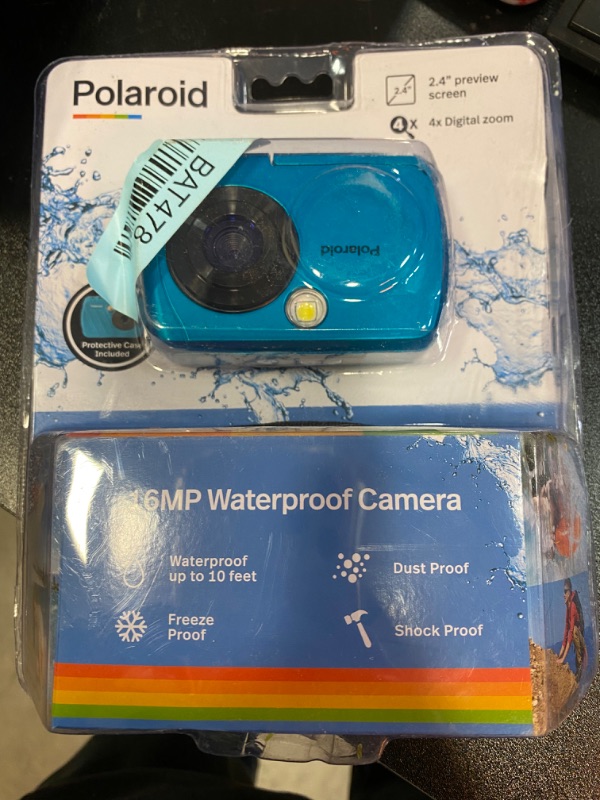 Photo 2 of Polaroid - 16mp Waterproof Digital Camera - Teal NEW