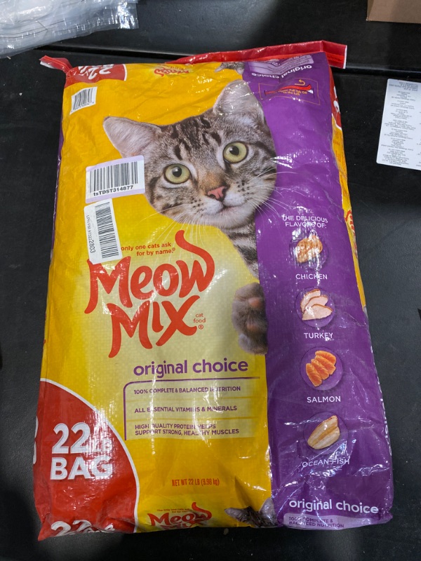 Photo 2 of Meow Mix Original Choice Dry Cat Food, 22 Pound NEW 