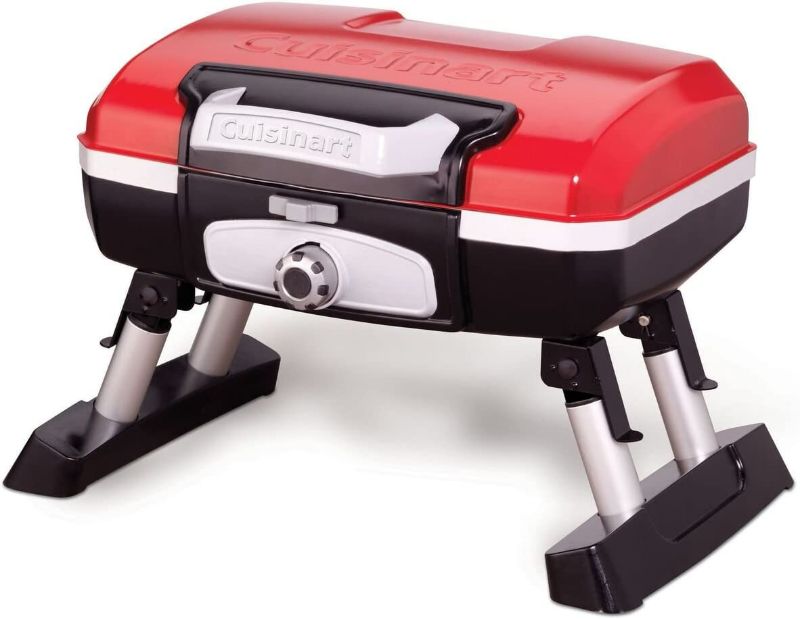 Photo 1 of Cuisinart CGG-180T Portable, 17.6 x 18.6 x 11.8-Inch, Petit Gourmet Tabletop Gas Grill, Red