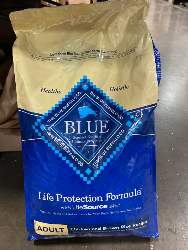 Photo 2 of Blue Buffalo Life Protection Formula Natural Adult Dry Dog Food, Chicken and Brown Rice 30-lb Chicken & Brown Rice 30 Pound (Pack of 1) NEW