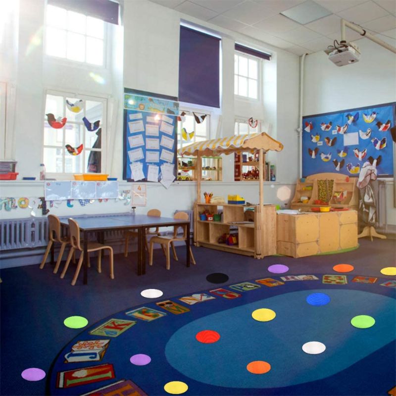 Photo 5 of Carpet Markers 80 PCS - Multicolor Spot Markers for Classroom, Magic Carpet Marker Spots Circles Dots for Kids, Teachers, Preschool and Kindergarten
