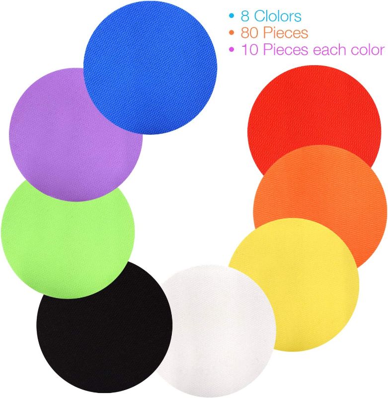 Photo 2 of Carpet Markers 80 PCS - Multicolor Spot Markers for Classroom, Magic Carpet Marker Spots Circles Dots for Kids, Teachers, Preschool and Kindergarten