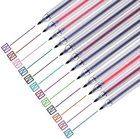 Photo 1 of Japanese Style Gel Ink Pen 0.5mm Colorful Fine Ballpoint Maker Pen for Office School Stationery Supply,Pack of 12, Assorted Colors