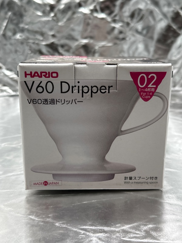 Photo 4 of Hario V60 Ceramic Coffee Dripper 1~4 Cups White