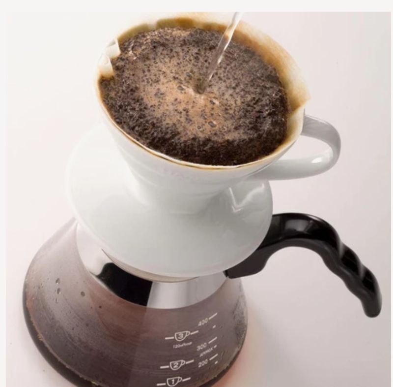 Photo 3 of Hario V60 Ceramic Coffee Dripper 1~4 Cups White