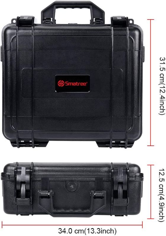 Photo 2 of SEE PHOTO AND NOTES SIZE VARIES Smatree Hard Carrying Case Compatible for DJI Mavic 2 Pro/Mavic 2 Zoom Fly More Combo (Upgrade Edition? - Waterproof Hard Case for DJI mavic 2 pro/Zoom Drone and Accessories