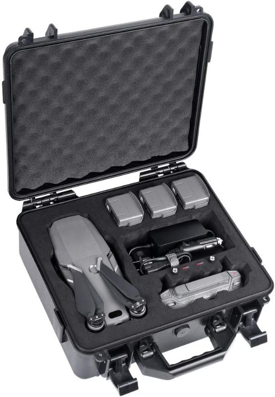 Photo 1 of SEE PHOTO AND NOTES SIZE VARIES Smatree Hard Carrying Case Compatible for DJI Mavic 2 Pro/Mavic 2 Zoom Fly More Combo (Upgrade Edition? - Waterproof Hard Case for DJI mavic 2 pro/Zoom Drone and Accessories