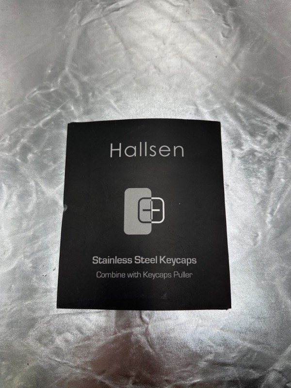 Photo 1 of Hallsen Metal Keycaps (WASDQREF+1-6) Mechanical Gaming Keyboard Keycaps for FPS & MOBA, Stainless Steel Custom 60% Keycaps Kit with Key Puller for Mechanical Keyboard Cherry Mx Switches (Blue)
