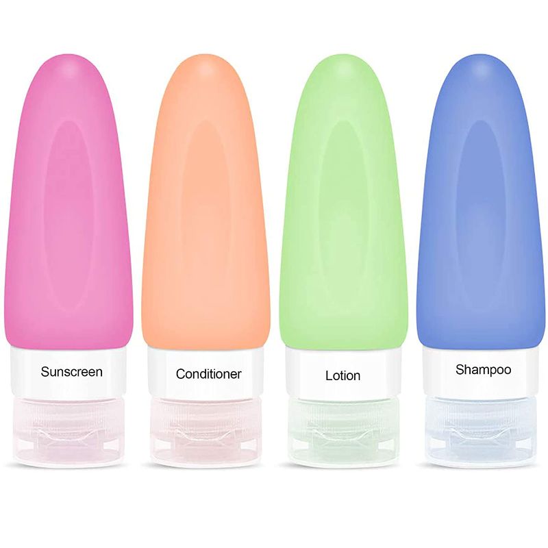 Photo 1 of POLENTAT Travel Bottles, TSA Approved Leakproof Squeeze Bottles Travel Accessories Containers for Travel Toiletries Shampoo and Conditioner (colorful)