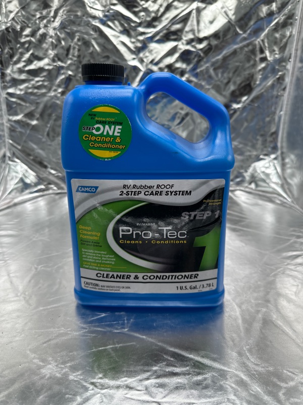 Photo 2 of Camco Pro-Tec Rubber Roof Cleaner - Deep Cleansing Formula Rids Dirt and Grime and Helps to Extend The Life of Your RV's Roof 1 Gallon (41068) 1 Gallon Rubber Roof Cleaner