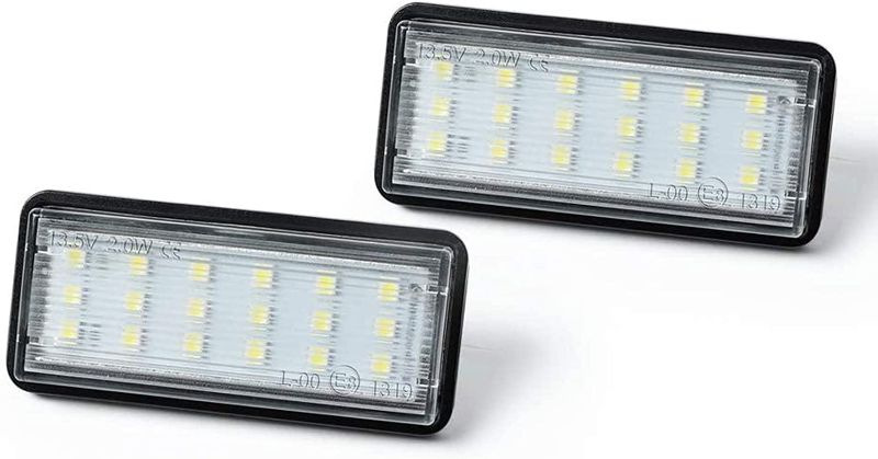 Photo 1 of Gempro License Plate Light, 2Pack LED License Plate Lamp Assembly Replacement For Lexus GX470 LX470 LX570 Toyota Land Cruiser Cygnus 100-Series