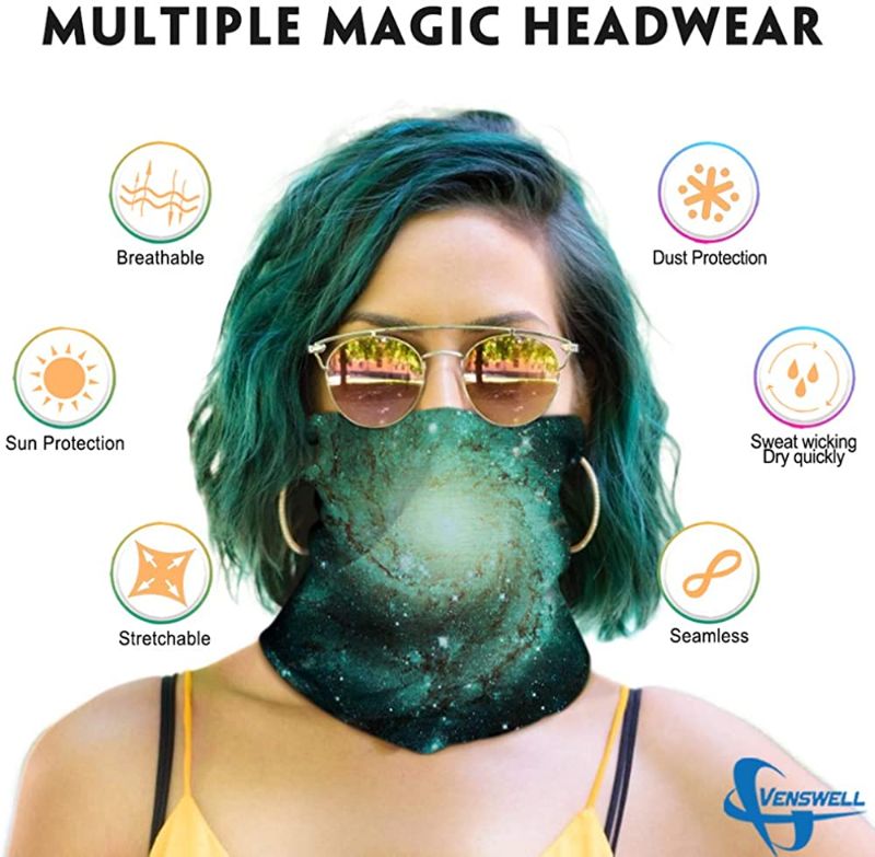 Photo 1 of Neck Gaiter Face Mask Men Women,Seamless Bandana Rave Face Cover Scarf Mask,Balaclava,Headband, Head Wrap,Headwear
