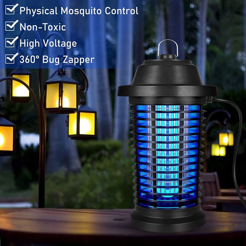 Photo 2 of Horyii Bug Zapper Outdoor Electric, Mosquito Zapper Fly Zapper Outdoor Insect Killer for Backyard Patio, black, (T9)
