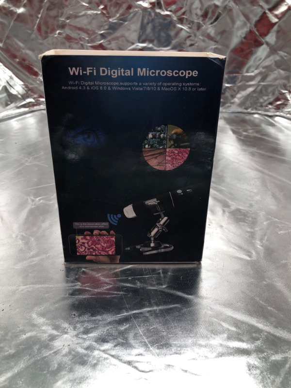 Photo 2 of Wireless Digital Microscope, Skybasic 50X-1000X Magnification WiFi Portable Handheld Microscopes with Adjustable Stand HD USB Microscope Camera Compatible with iPhone Android iPad Windows Mac Computer Black