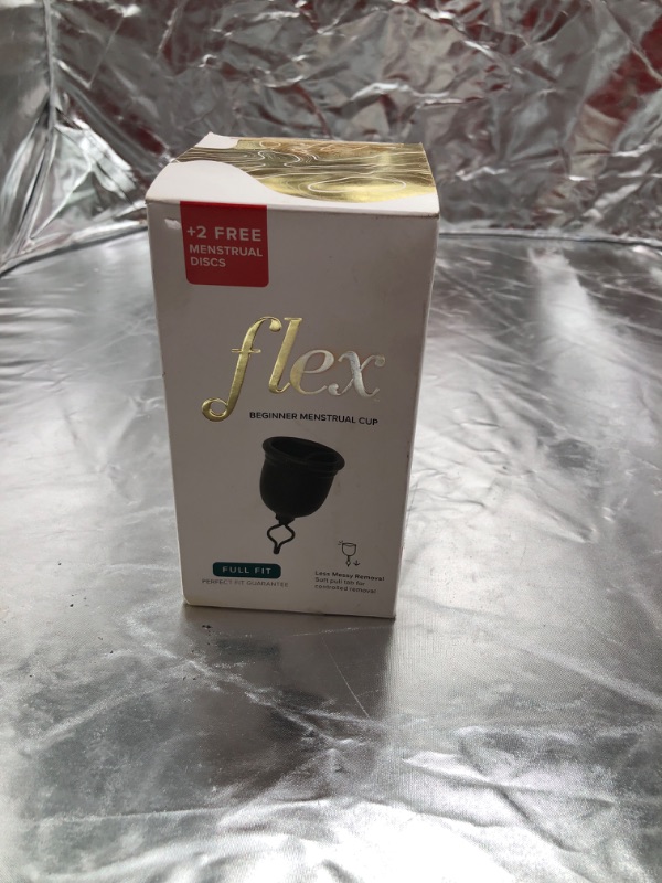 Photo 3 of Flex Cup Starter Kit (Slim Fit - Size 01) | Reusable Menstrual Cup + 2 Free Menstrual Discs | Beginner-friendly Insertion | Patented Pull-Tab for Easy Removal | Capacity of 2 Super Tampons
