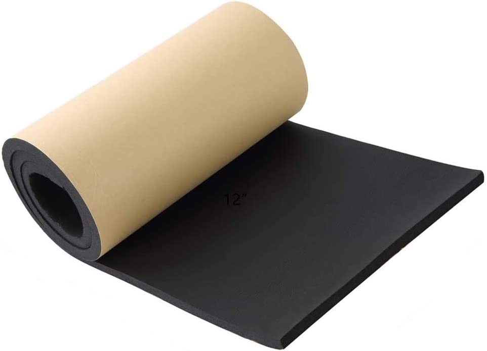 Photo 1 of NATGAI Sponge Neoprene with Adhesive Foam Rubber Sheet 1/2” Thick X 12” Wide X 54” Long, Cut to Multiple Dimensions and Lengths - DIY, Gaskets, Cosplay, Costume, Crafts
