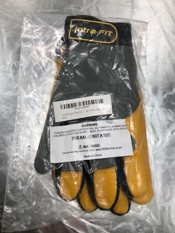 Photo 4 of Intra-FIT General Work Gloves, Deerskin Construction Gloves,Soft, Improved Dexterity, Durable
