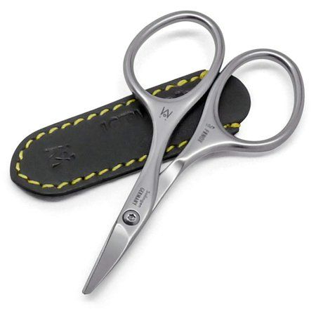 Photo 1 of GERMANIKURE Rounded Baby Nail Scissors - FINOX Surgical Stainless Steel Manicure Tools in Leather Case - Ethically Made in Solingen Germany