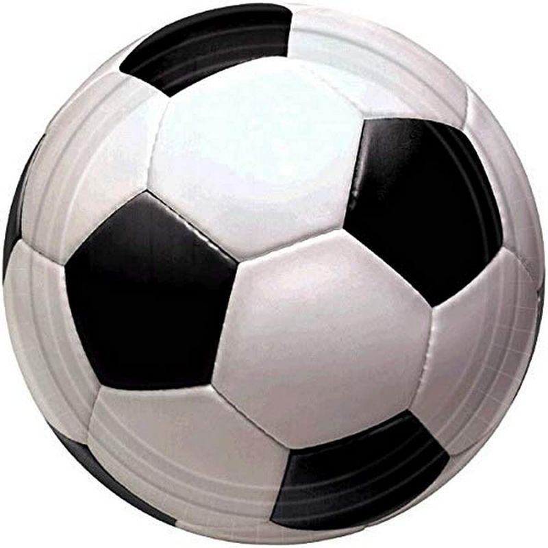 Photo 1 of Soccer Ball Party Plates, 7" Round, (Pack of 8)