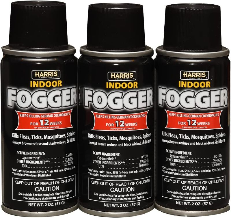 Photo 2 of Harris Cypermethrin 2oz Insect Fogger, 3 Pack