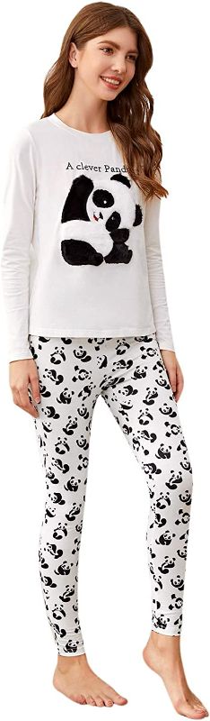 Photo 1 of Floerns Women's Long Sleeve 2 Piece Pajama Lounge Pants Sets Cute Print Nightwear