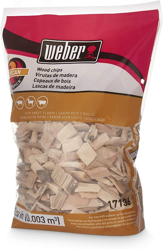 Photo 1 of (2 pack) Weber Stephen Products Wood, 192 cu. in. (0.003 Cubic Meter) 17136 Pecan Chips