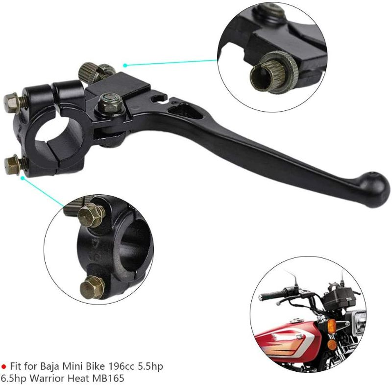 Photo 4 of HIFROM Motorcycle Left Brake Clutch Lever MB165 Compatible with Baja Mini Bike 196cc 5.5HP 6.5HP Warrior Heat