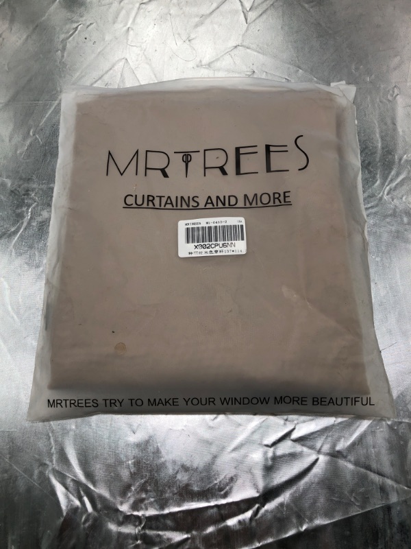 Photo 5 of MRTREES Short Sheer Curtains 45 inches Long Beige Sheers Kitchen Curtains Small Window Voile Basement Curtains Rod Pocket Bathroom Window Treatment Set 2 Panels