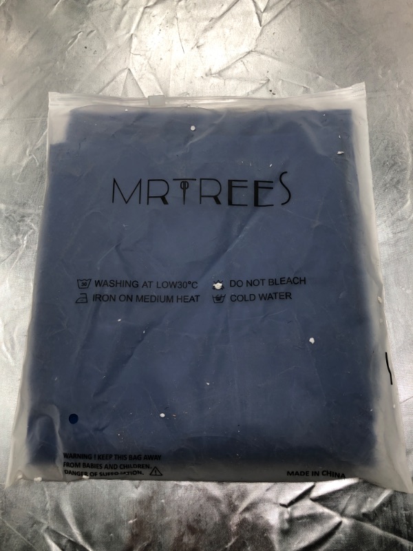 Photo 7 of MRTREES Short Sheer Curtains 54"W x 45"L Sheers Kitchen Curtains Small Window Navy Blue Voile Basement Curtains Rod Pocket Bathroom Window Treatment Set 2 Panels
