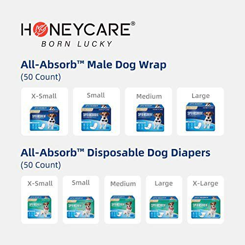 Photo 2 of All-Absorb Disposable Male Dog Wraps, 50 count LARGE Waist 25" - 32"