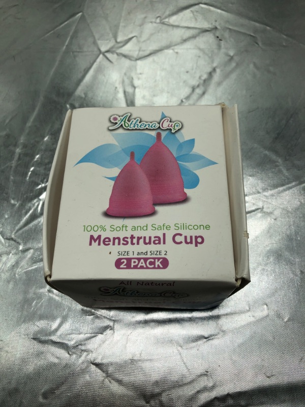 Photo 4 of Athena Menstrual Cups 2 Pack - Large and Small Set in Transparent Pink - The Original Softer Reusable Period Cup - Covers Your Light to Heavy Menstruation Days - Insert Easier with The Form Fit Rim