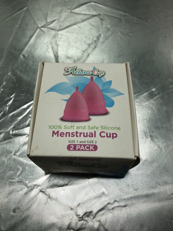 Photo 4 of Athena Menstrual Cups 2 Pack - Large and Small Set in Transparent Pink - The Original Softer Reusable Period Cup - Covers Your Light to Heavy Menstruation Days - Insert Easier with The Form Fit Rim