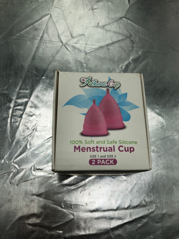 Photo 4 of Athena Menstrual Cups 2 Pack - Large and Small Set in Transparent Pink - The Original Softer Reusable Period Cup - Covers Your Light to Heavy Menstruation Days - Insert Easier with The Form Fit Rim