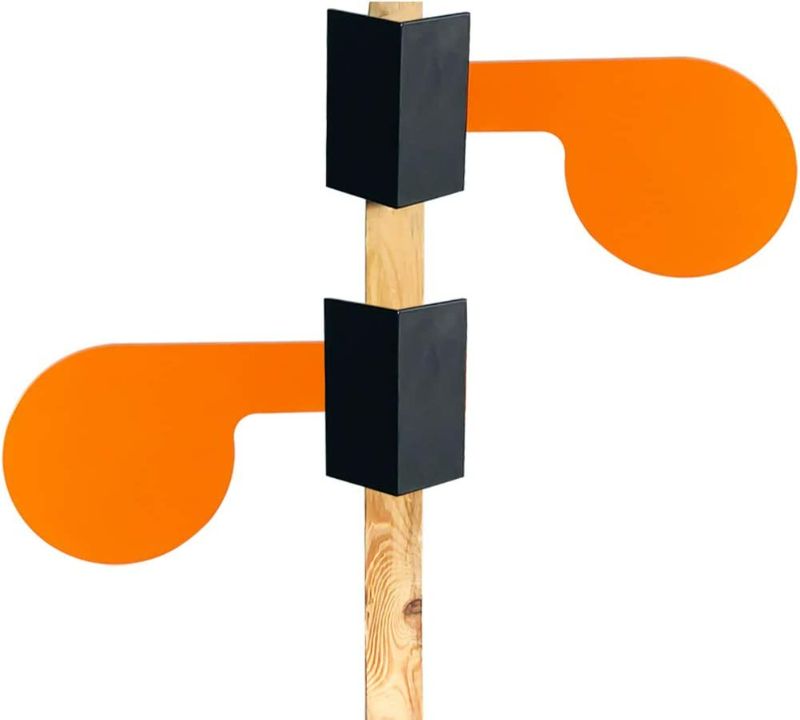 Photo 1 of Highwild 6" x 3/8" AR500 Dueling Tree Paddle Steel Target Set - for Use with 2X4 Board - 2 Pack