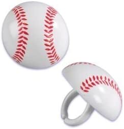 Photo 1 of Baseball Cupcake Rings (24-Pack)