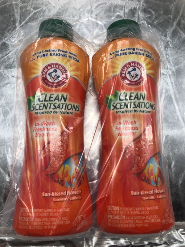 Photo 2 of Arm & Hammer Clean Scentsations in-wash Scent Booster Sun Kissed Flowers 24 Oz (2 Pack)