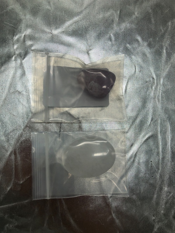 Photo 1 of Clear Quartz Thumb Worry Stone Natural Chakra Reiki Polished Oval Pocket Palm Stone for Anxiety Stress Relief Therapy