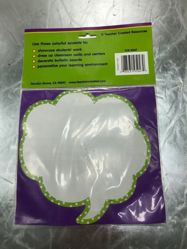 Photo 1 of Teacher Created Resources Speech/Thought Bubbles Accents (5047),Multi Color