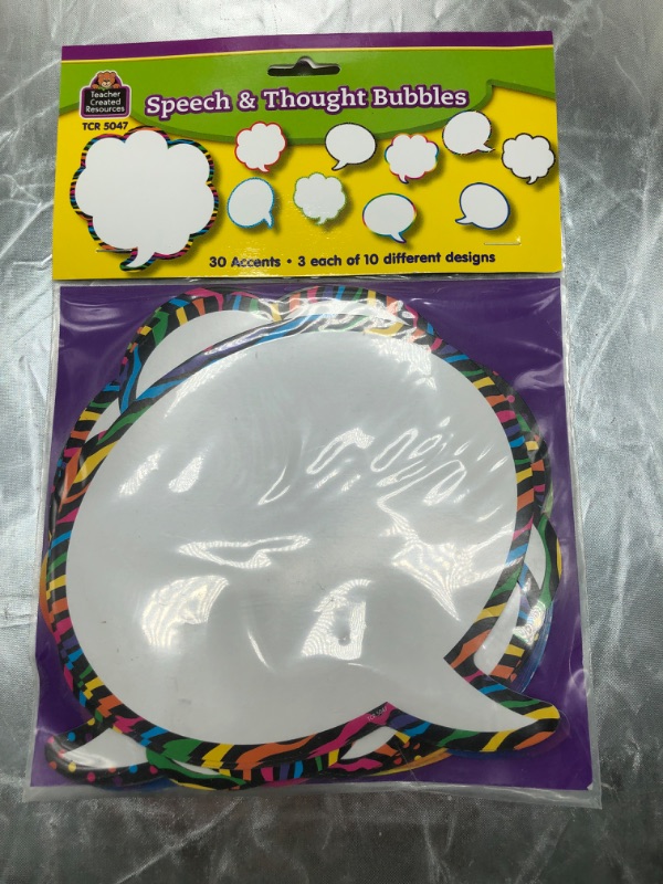 Photo 2 of Teacher Created Resources Speech/Thought Bubbles Accents (5047),Multi Color