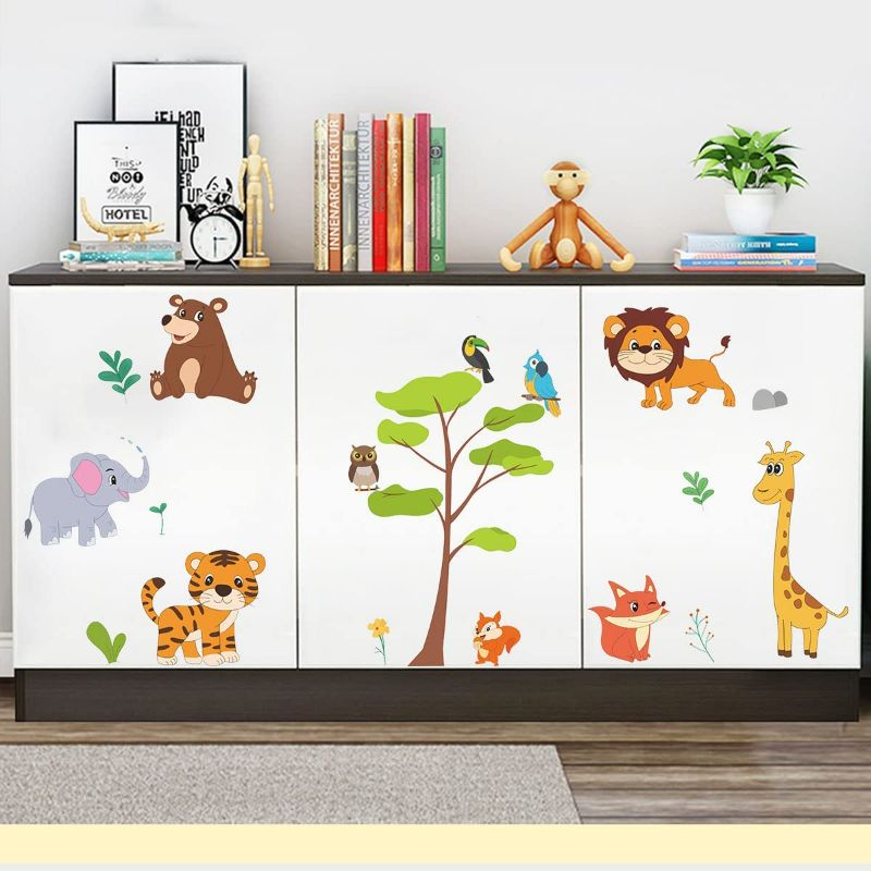 Photo 3 of Animals Educational Wall Decals Kids Large,Kids Bedroom Wall Stickers,Peel and Stick Removable Wall Decors for Boy Room,Girl Room,Nursery, Baby Room,Bedroom,Playroom