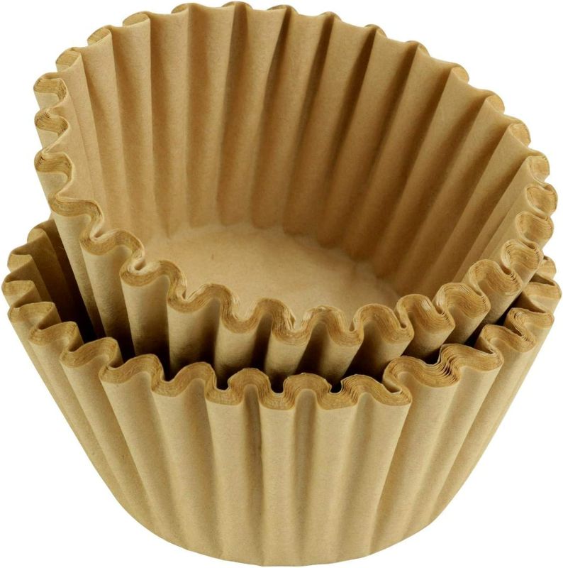Photo 1 of 8-12 Cup Basket Coffee Filters (Natural Unbleached, 200)